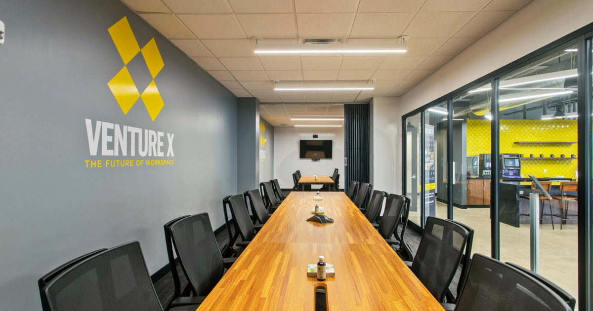 Executive conference room at Venture X Coworking