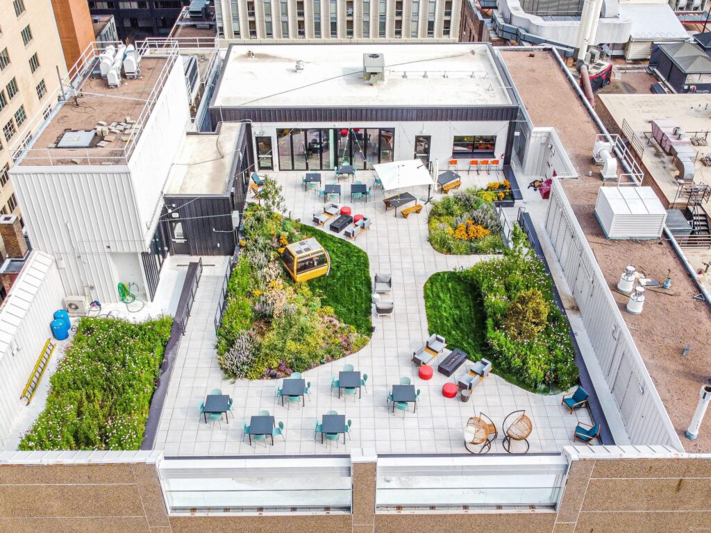 Rooftop130 event space in Denver