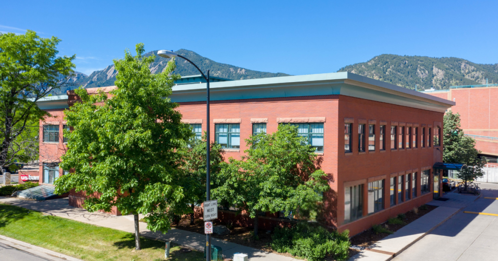 Exterior image of coworking and office space in Boulder