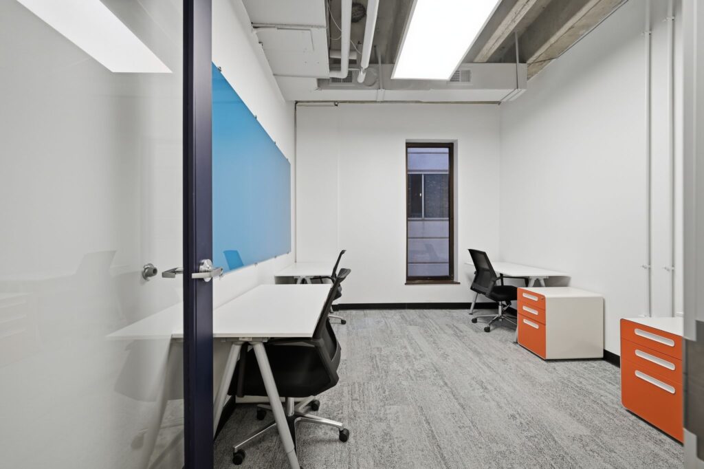 Dedicated desks in a private room at Strive Nashville