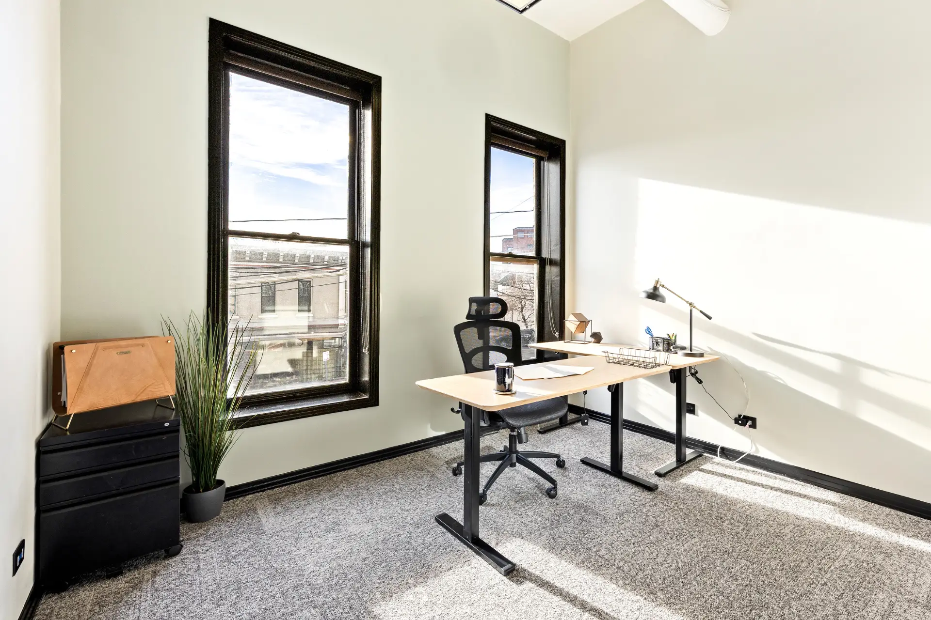 Private office space for rent in LoHi Denver with modern workspace design