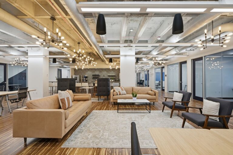 Community area at coworking space in Nashville