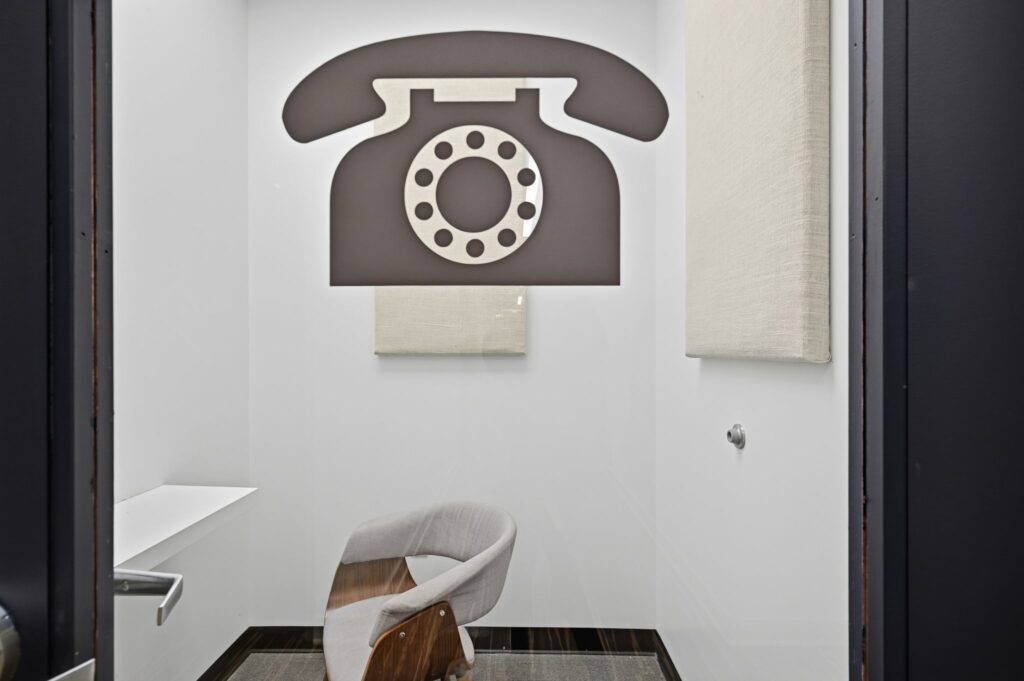 Phone rooms in coworking space Nasvhille